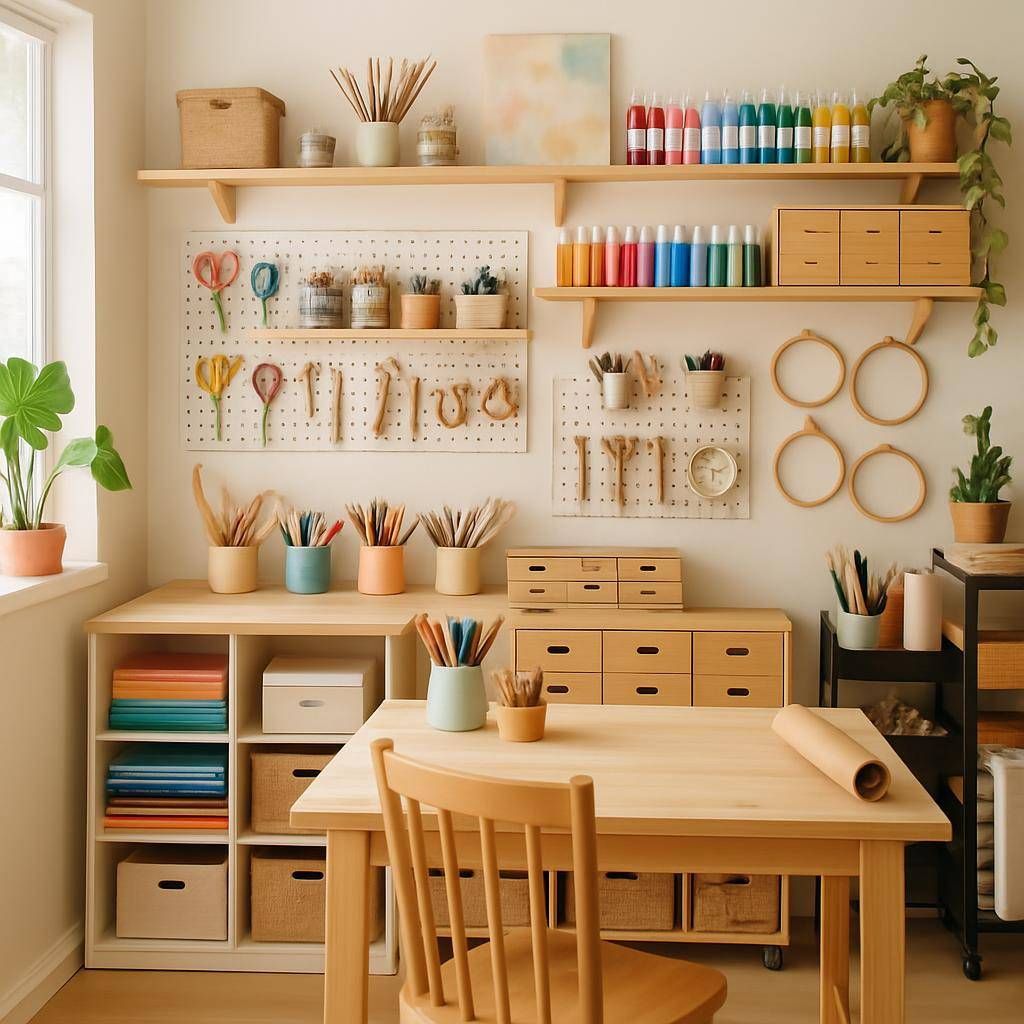 Art Craft Studio Ideas Organized Creative Space