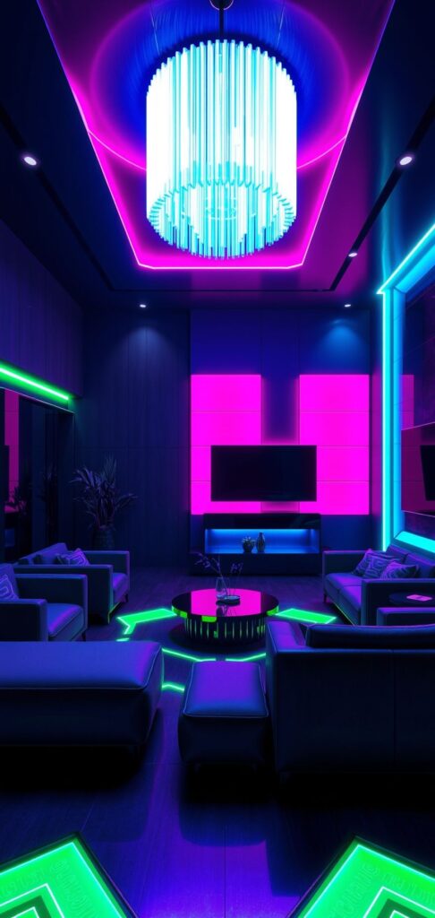 Embrace Neon Accents for a Pop of Electric Energy