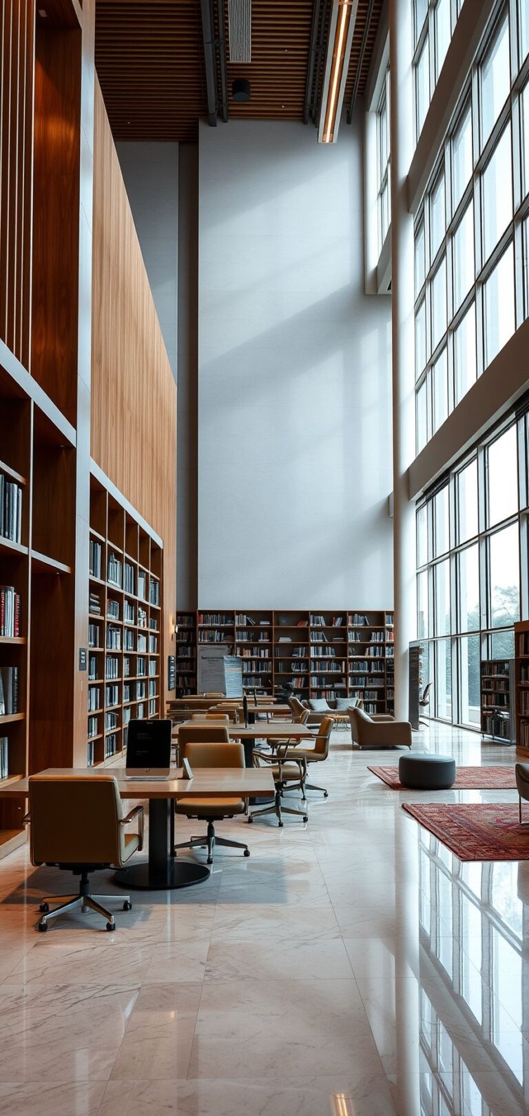 Modern Library Design: Trends & Inspiration for Functional Spaces - Gleew