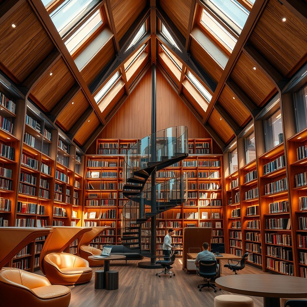 Modern Library Design Blending Tradition & Innovation for Community Engagement