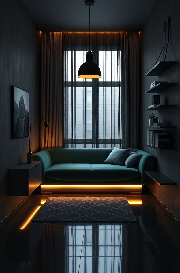 Small Space Solutions for Cozy Dark Bedroom Ideas